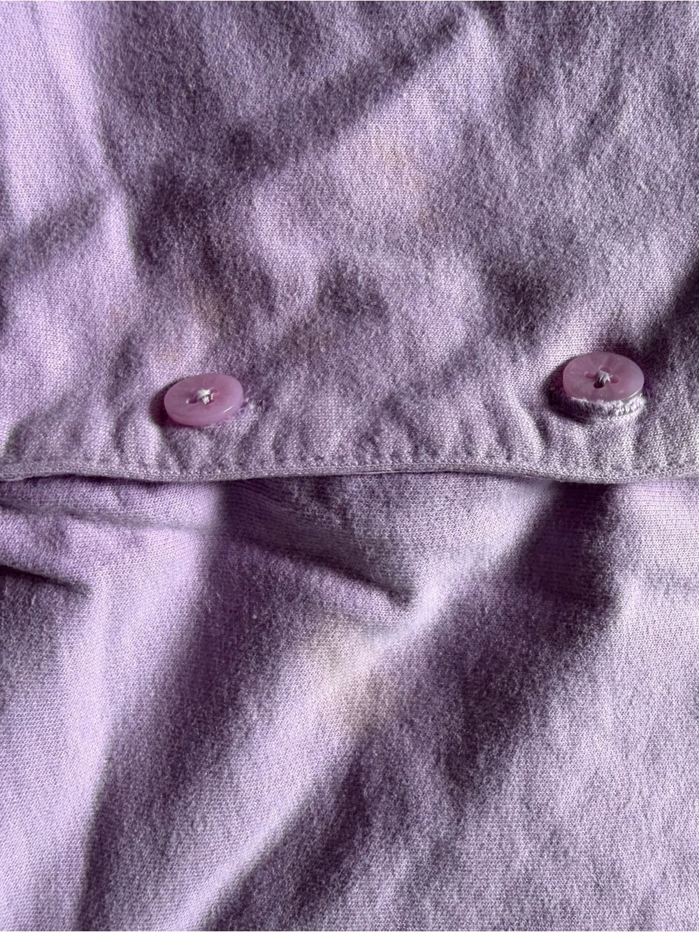 Gymboree Lavender Button-Front Girls' Floral Trim Shirt
